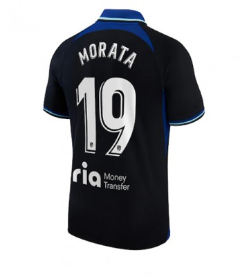 Atletico Madrid Alvaro Morata #19 Bortedrakt 2022-23 Kortermet